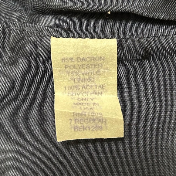 Savane Kids Navy double breasted Blazer with Gold Buttons size 7 - Picture 3 of 4